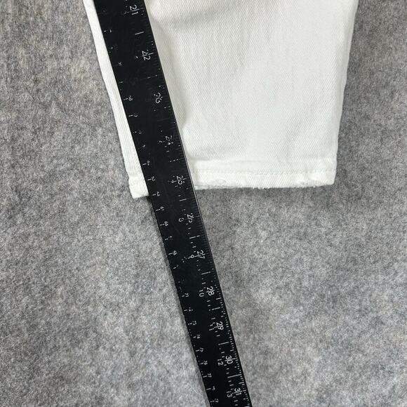 Abercrombie & Fitch Jeans Women’s 2 The 80s Mom Ultra High Rise Tapered White - Picture 4 of 9